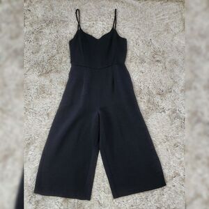 MINKPINK Revolve Corded Spaghetti Strap Wide Leg Jumpsuit Black‎ Size Medium